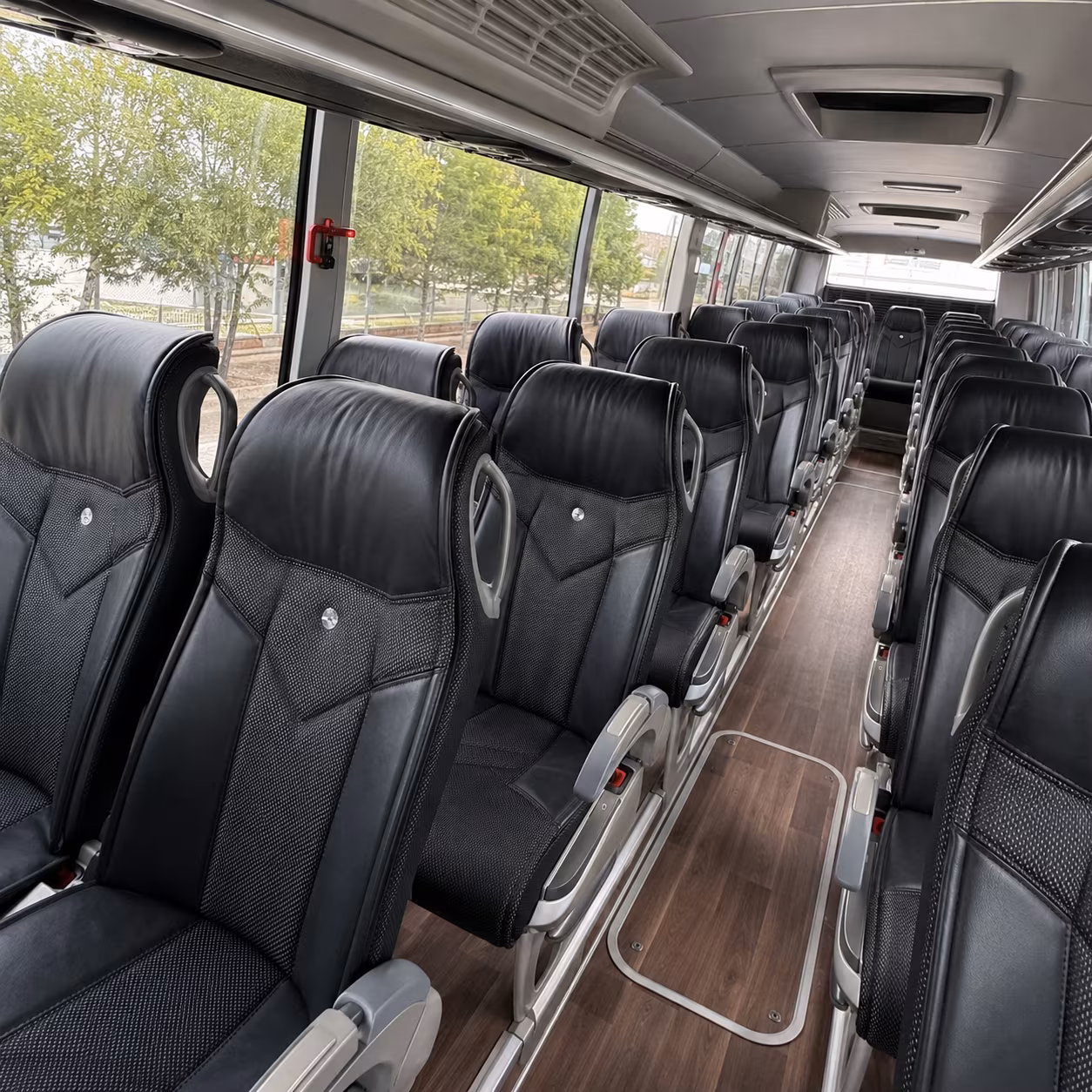 south fulton 56 passenger charter bus inside