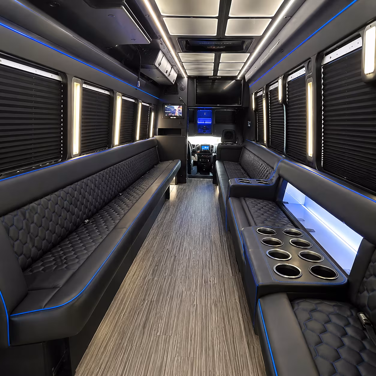 south fulton party bus interior