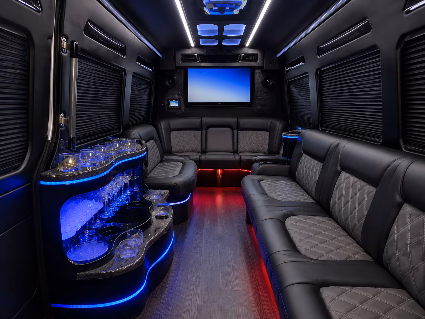 south fulton sprinter limousine inside